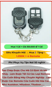 làm remote cửa cuốn giá rẻ