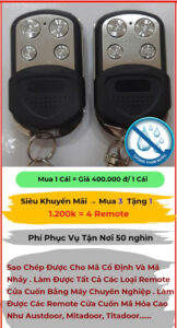 làm remote cửa cuốn giá rẻ